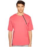 Adidas Y-3 By Yohji Yamamoto M Jersey Zip Tee (blazer Pink S13) Men's T Shirt