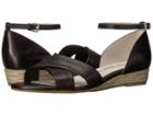 Anne Klein Nanetta (black Leather) Women's Wedge Shoes