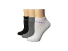 Columbia Basic Flat Knit Socks No Show 3-pack (white/grey/black) Women's No Show Socks Shoes