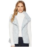 Dylan By True Grit Frosty Tipped Pile Cozy Vest With Knit Lining (denim) Women's Vest