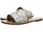 Jack Rogers Delilah (white/gold) Women's Slide Shoes
