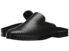 Donna Karan Mott Mule (black Embossed Snake Leather) Women's Clog/mule Shoes