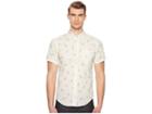 Naked & Famous Hand-drawn Cats Shirt (white) Men's Clothing