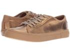 Frye Gia Canvas Low Lace (bronze Metallic) Women's Lace Up Casual Shoes