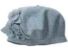 San Diego Hat Company Sdh0515 Wool Beret With Self Flowers (jade) Caps