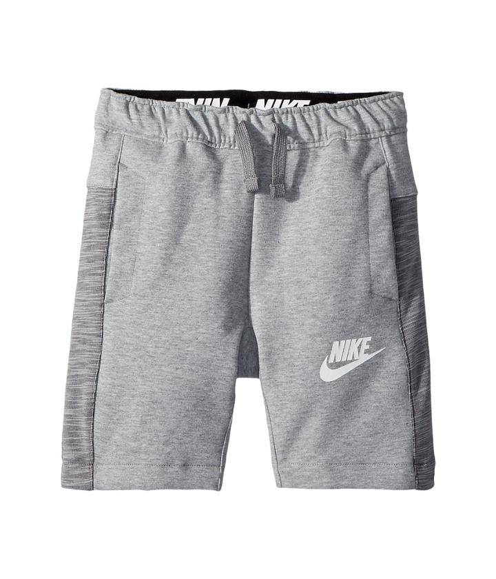 Nike Kids Nsw Shorts Av15 (big Kids) (dark Grey Heather) Boy's Shorts