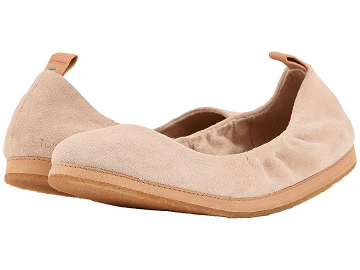 Toms Olivia (blush Suede) Women's Flat Shoes