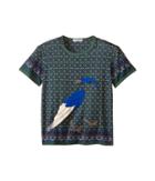 Dolce & Gabbana Kids Uccelli T-shirt (toddler/little Kids) (green Print) Boy's Short Sleeve Pullover