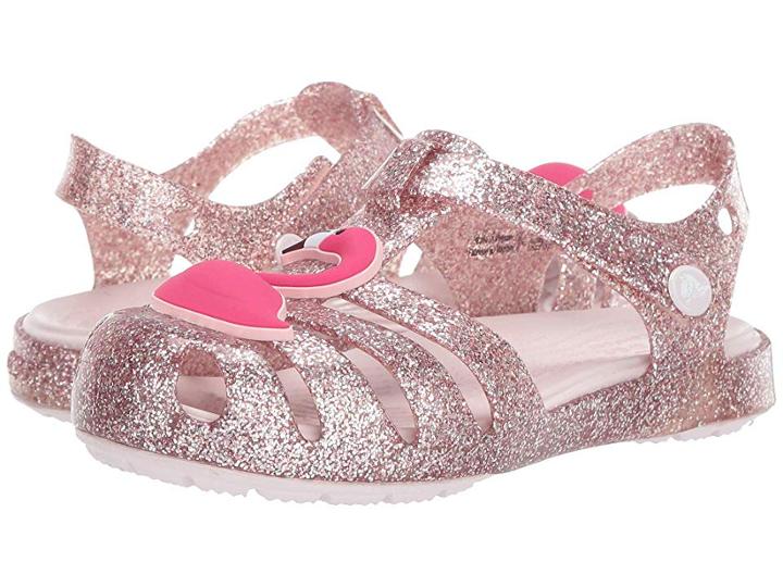 Crocs Kids Isabella Charm Sandal (toddler/little Kid) (blush) Girls Shoes