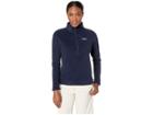 Vineyard Vines Harbor Fleece 1/4 Zip Pullover (vineyard Navy) Women's Clothing