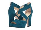 Jessica Simpson Tehya (teal Lagoon Luxe Kid Suede) Women's Shoes