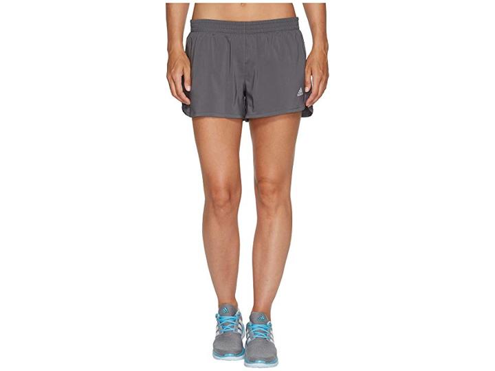 Adidas Run Shorts (grey Five) Women's Shorts