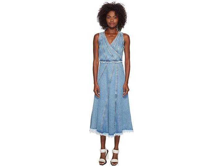 Sportmax Rally Sleeveless Denim Dress (navy) Women's Dress