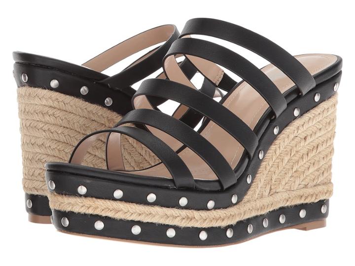 Charles By Charles David Loyal (black Smooth) Women's Wedge Shoes