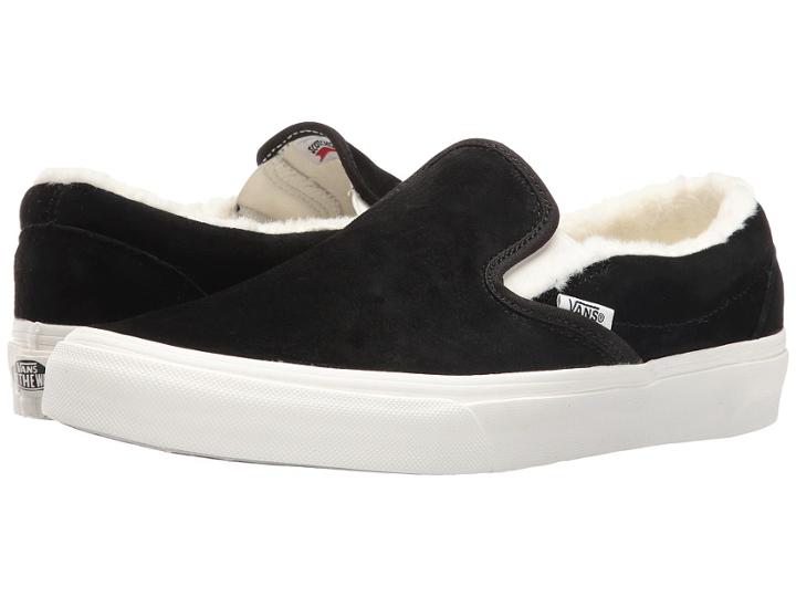 Vans Classic Slip-ontm ((scotchgard) Black/blanc De Blanc) Skate Shoes