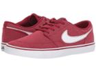 Nike Sb Portmore Ii Solar Premium Canvas (red Crush/white/white) Men's Skate Shoes