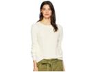 Jack By Bb Dakota Know Thy Self Crew Neck Back Cut Out Sweater (ivory) Women's Sweater