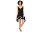 American Rose Sidney Dress With Pom Hem (black) Women's Dress
