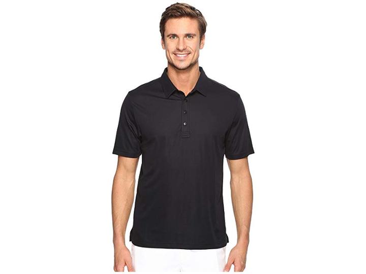 Travismathew The Ten Year Polo (black) Men's Clothing