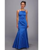 Abs Allen Schwartz Double Strap Open Back Mermaid Dress (cobalt/cobalt/academy) Women's Dress