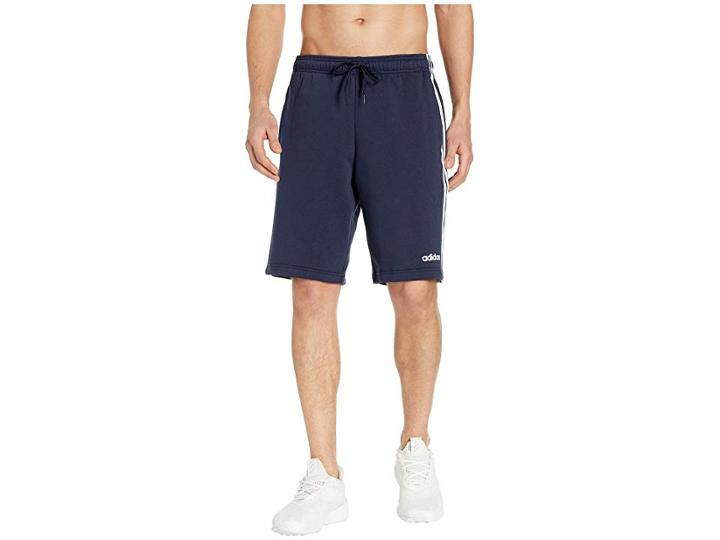 Adidas Essentials 3-stripes Fleece Shorts (legend Ink/white) Men's Shorts