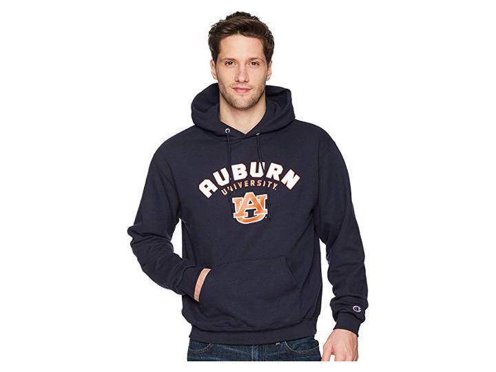 Champion College Auburn Tigers Eco(r) Powerblend(r) Hoodie 2 (navy) Men's Sweatshirt