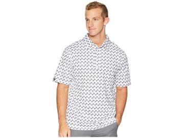 Straight Down Outrigger Polo (indigo) Men's Clothing