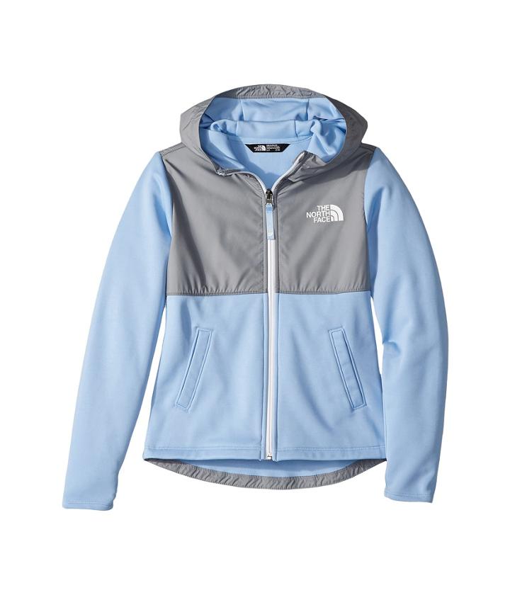 The North Face Kids Kickin It Hoodie (little Kids/big Kids) (collar Blue) Girl's Sweatshirt