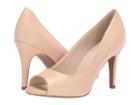 Cole Haan 85 Mm Harlow Open Toe Pump (nude Leather) Women's Shoes