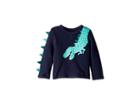 Joules Kids Boo Novelty Sweatshirt (infant) (navy Dinosaur) Boy's Sweatshirt
