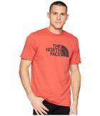 The North Face Bottle Source Logo Tee (sunbaked Red) Men's T Shirt