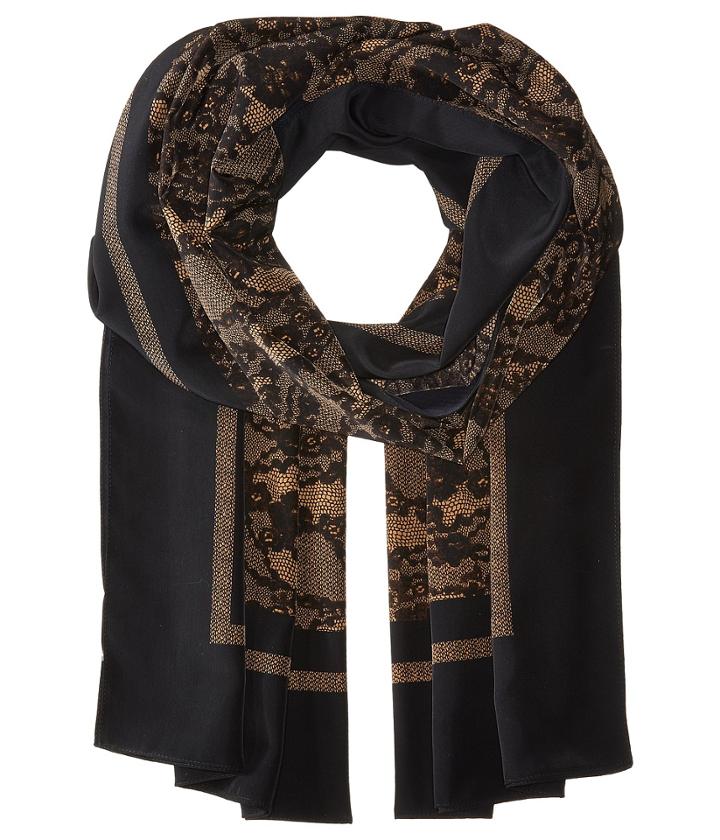 Michael Michael Kors Delicate Lace Print Oblong (suntan) Scarves