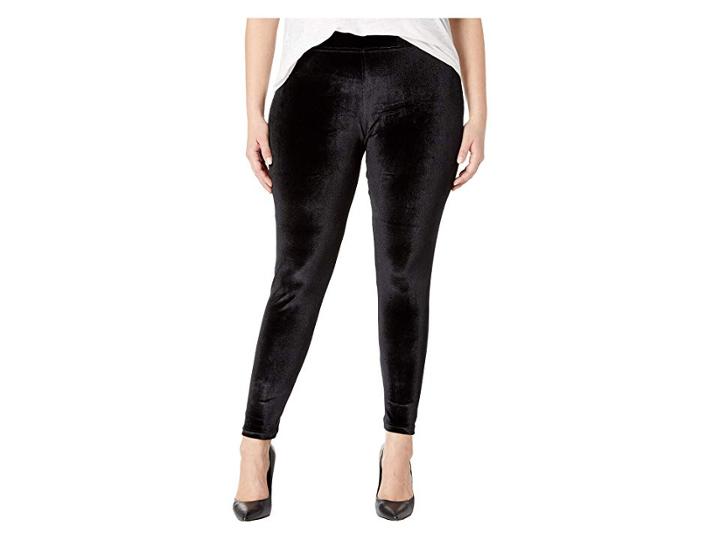 Hue Plus Size Velvet Leggings (black) Women's Casual Pants