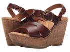 Born Emmy Quarter (ginger Full Grain Leather) Women's Wedge Shoes