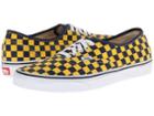 Vans Authentic ((golden Coast) Dress Blues/yellow Checker) Skate Shoes