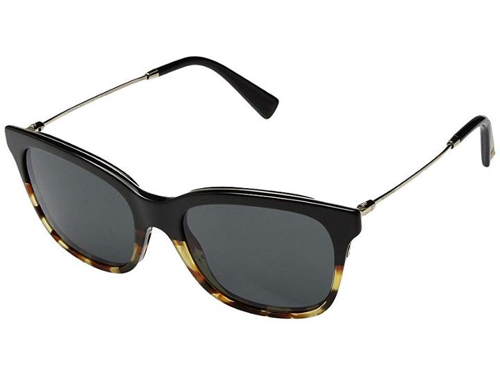 Valentino 0va2011 (black/havana/smoke) Fashion Sunglasses