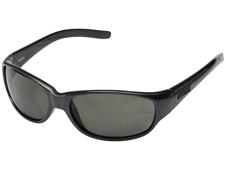 Hobie Aerial (shiny Metallic Grey Frame/grey Polarized Lens) Fashion Sunglasses
