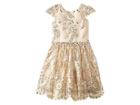 Fiveloaves Twofish Fit N Flare Dress (big Kids) (gold) Girl's Dress