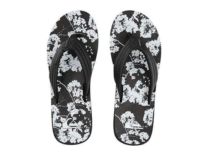 Quiksilver Carver Print (black/black/white) Men's Sandals