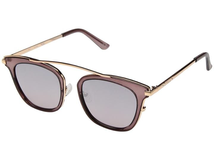 Guess Gf6063 (shiny Crystal Mauve With Rose Gold/pink Gradient Lens) Fashion Sunglasses