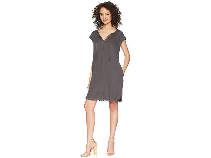 Splendid Crosshatch Drop Shoulder Dress (lead) Women's Dress