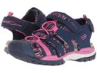 Geox Kids Borealis 8 (big Kid) (navy/fuchsia) Girl's Shoes