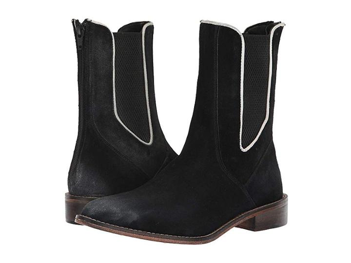 Free People Blackburn Chelsea Boot (black Combo) Women's Pull-on Boots