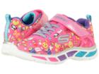 Skechers Kids Litebeams 10915l Lights (little Kid/big Kid) (neon Pink/multi) Girl's Shoes
