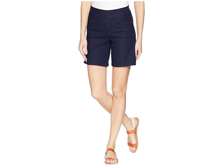 Nydj Pull-on Shorts W/ Side Slit In Rinse (rinse) Women's Shorts
