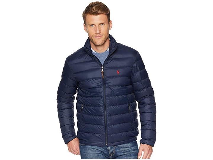 Polo Ralph Lauren Lightweight Packable Down Jacket (aviator Navy) Men's Coat