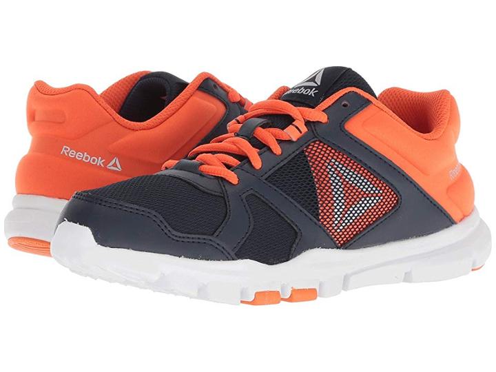 Reebok Kids Yourflex Train 10 (little Kid/big Kid) (navy/lava) Boys Shoes