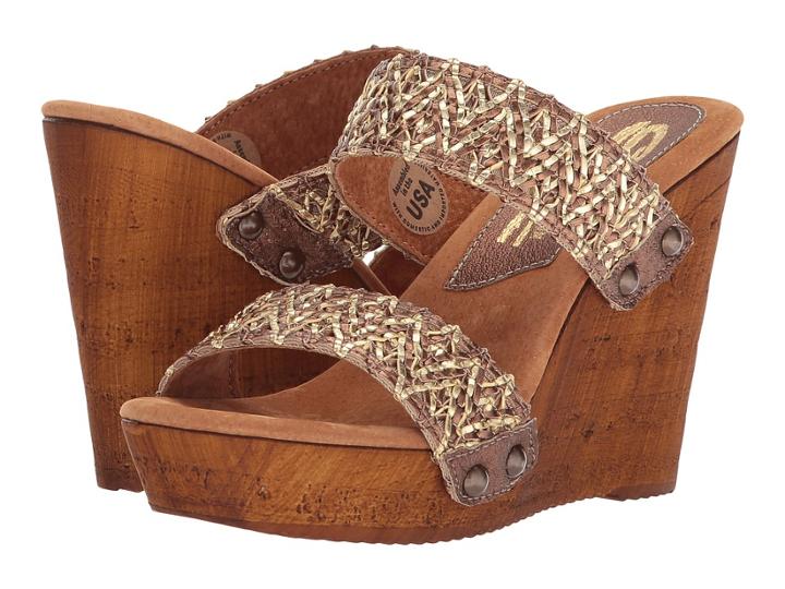 Sbicca Dottie (bronze) Women's Wedge Shoes