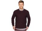 Perry Ellis Texture Pattern Crew Sweater (port) Men's Sweater
