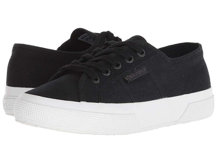 Superga 2750 Cotu Classic (full Black/white) Women's Shoes